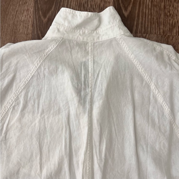 Aritzia Wilfred Free Relaxed Linen Shirt Dress in White - Picture 8 of 8